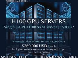 AI powered Single 8-GPU H100 SXM Server