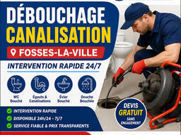 Débouchage Canalisation Fosses-la-Ville | Urgence 24/7