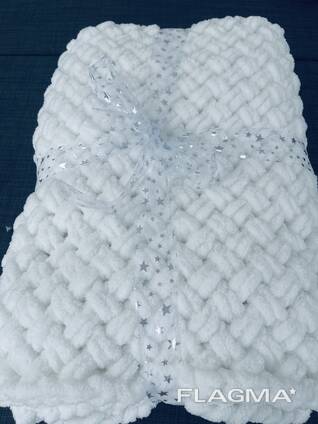 Детский плед 100*100ищ alize puffy