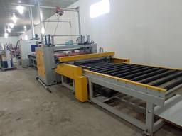 Equipment for laminating chipboard, MDF