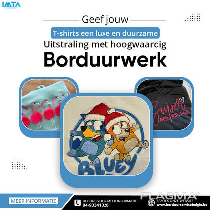 Geef jouw T-shirts een luxe en duurzame uitstraling met hoogwaardig borduurwerk