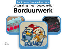 Geef jouw T-shirts een luxe en duurzame uitstraling met hoogwaardig borduurwerk